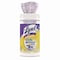 Lysol Dual Action Disinfecting Wipes, 1-Ply, 7 x 7.5, Citrus, White/Purple, 75/Canister, PK6 19200-81700 - alternate 8